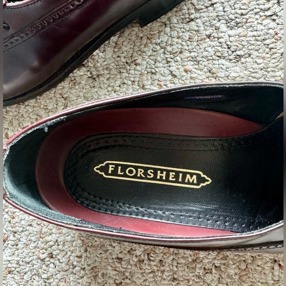 GUC Florsheim Men’s Dress Shoe Size 9 - Cut Tassles Otherwise Excellent Conditon - Picture 7 of 13